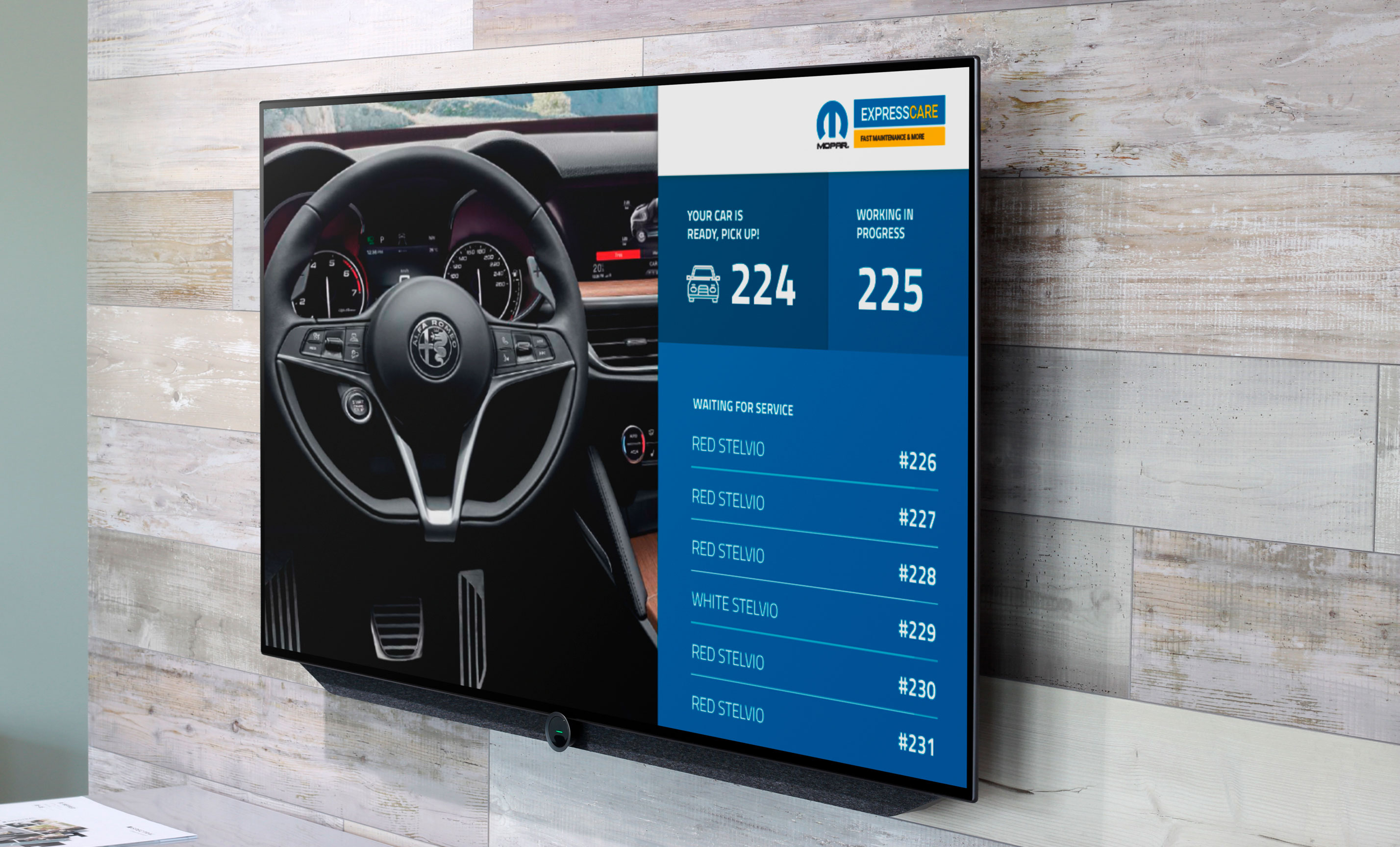 Smart system per officine di veicoli